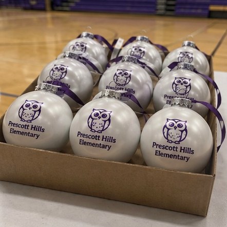 Customized ornaments for schools and fundraisers