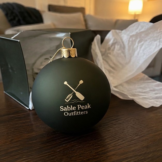 Ornaments with logo — customer photo
