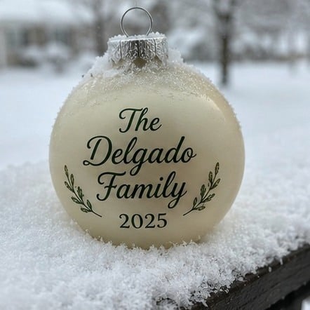 Ornaments with logo printing